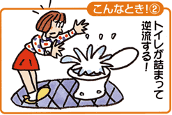 トイレが詰まって逆流する!