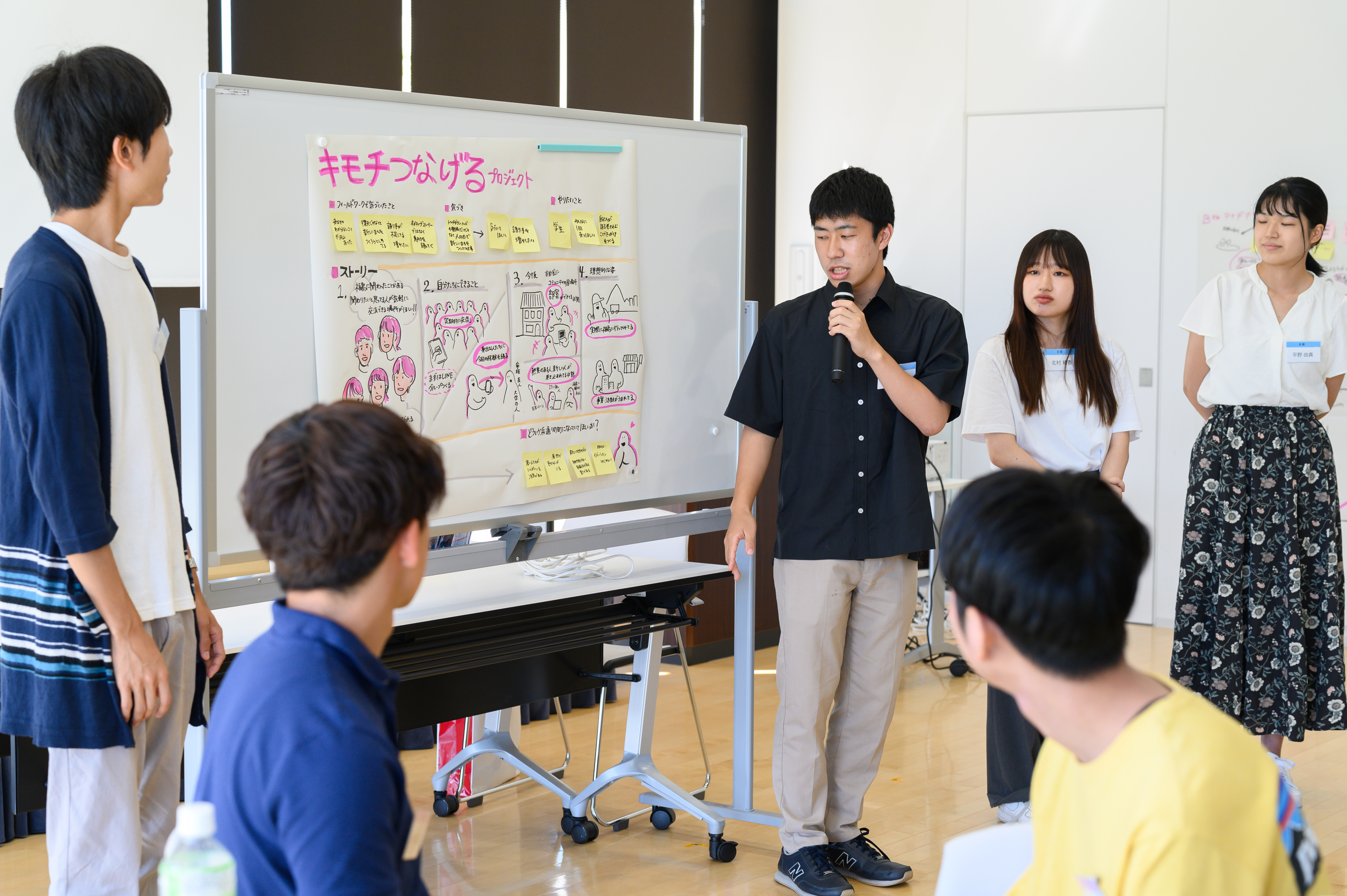 「福島の復興のために、自分たちには何ができるか」をグループ発表