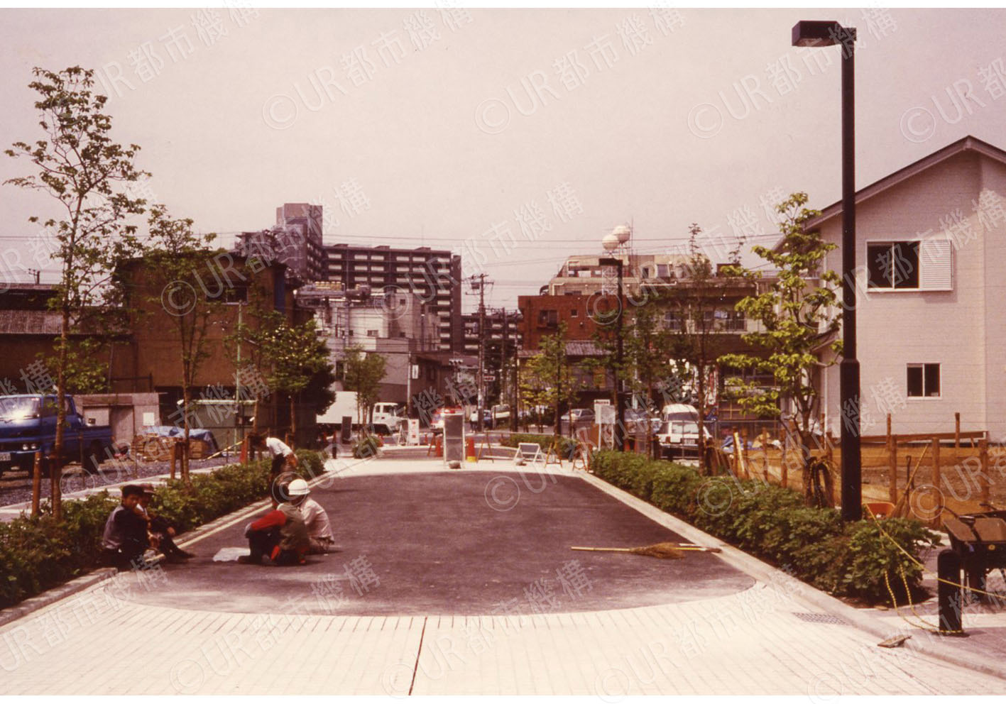 入口取付道路と代替地（整備後）