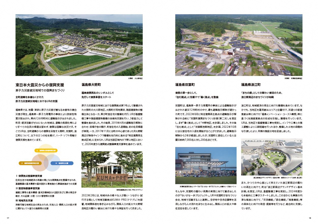 東日本大震災からの復興支援/福島県大熊町、双葉町、浪江町（PDFファイルです）(別ウィンドウで開きます)
