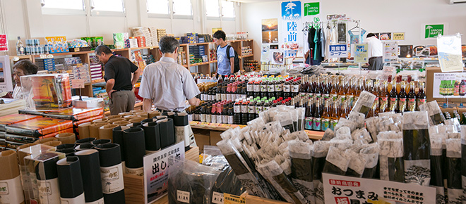 たがだ屋一本松店の店内