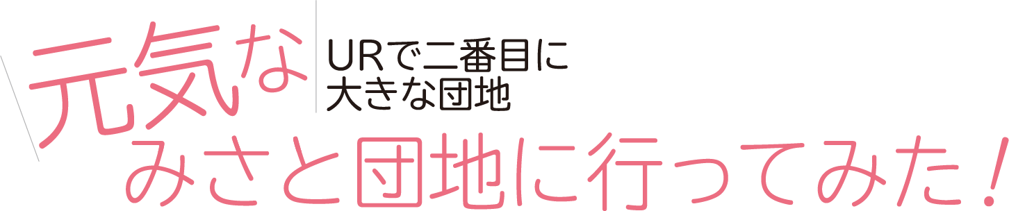 URで二番目に大きな団地 元気なみさと団地に行ってみた！