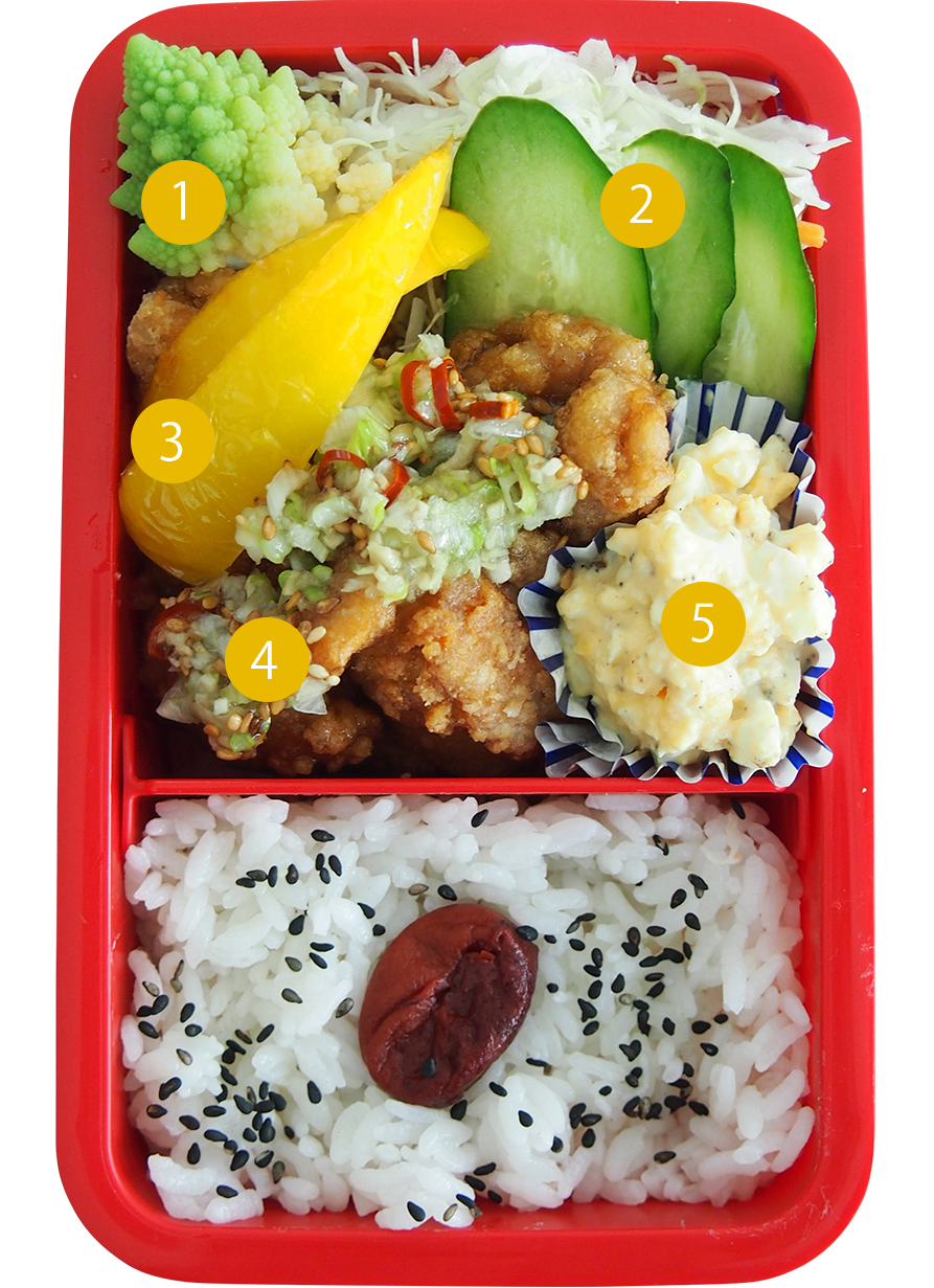 鶏から揚げ ネギ塩ソース弁当