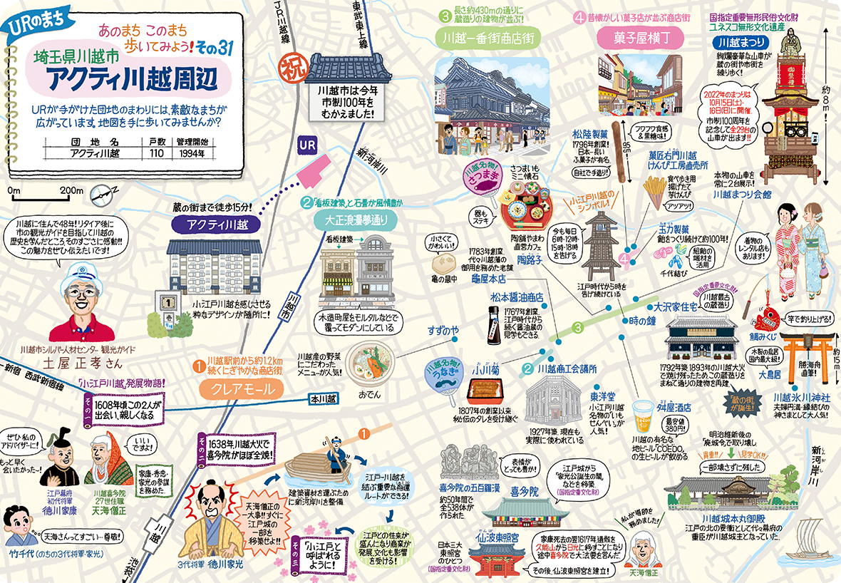 アクティ川越周辺（埼玉県川越市）の地図