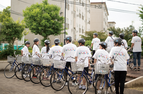 サイクリングの集合写真