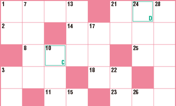 クロスワードパズルの画像