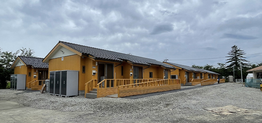 【特集】蓄積した経験とノウハウを生かして仮設住宅の建設を支援(石川県能登半島)