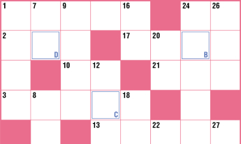 クロスワードパズルの画像