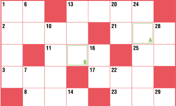 クロスワードパズルの画像