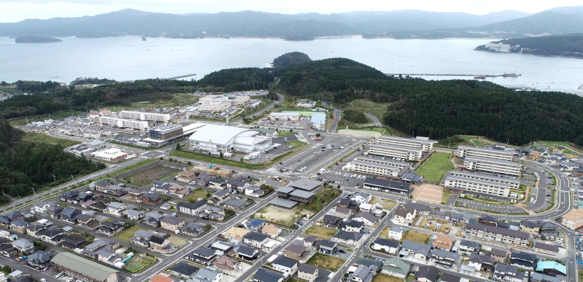 南三陸町の上空写真