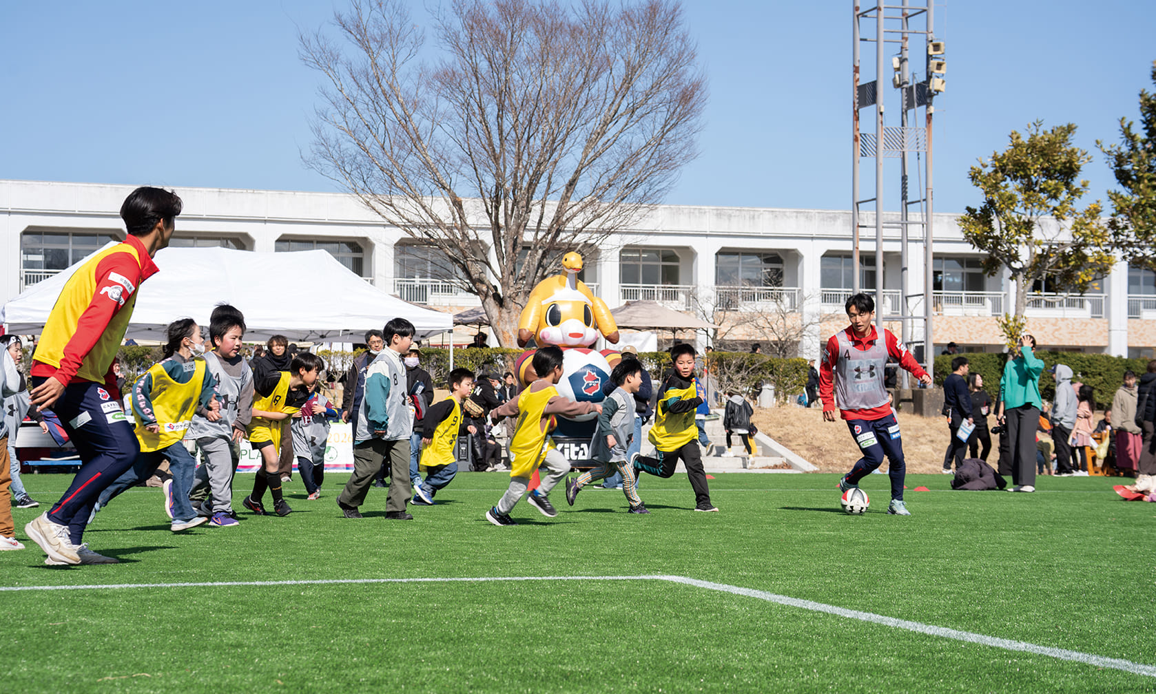 サッカー教室の様子