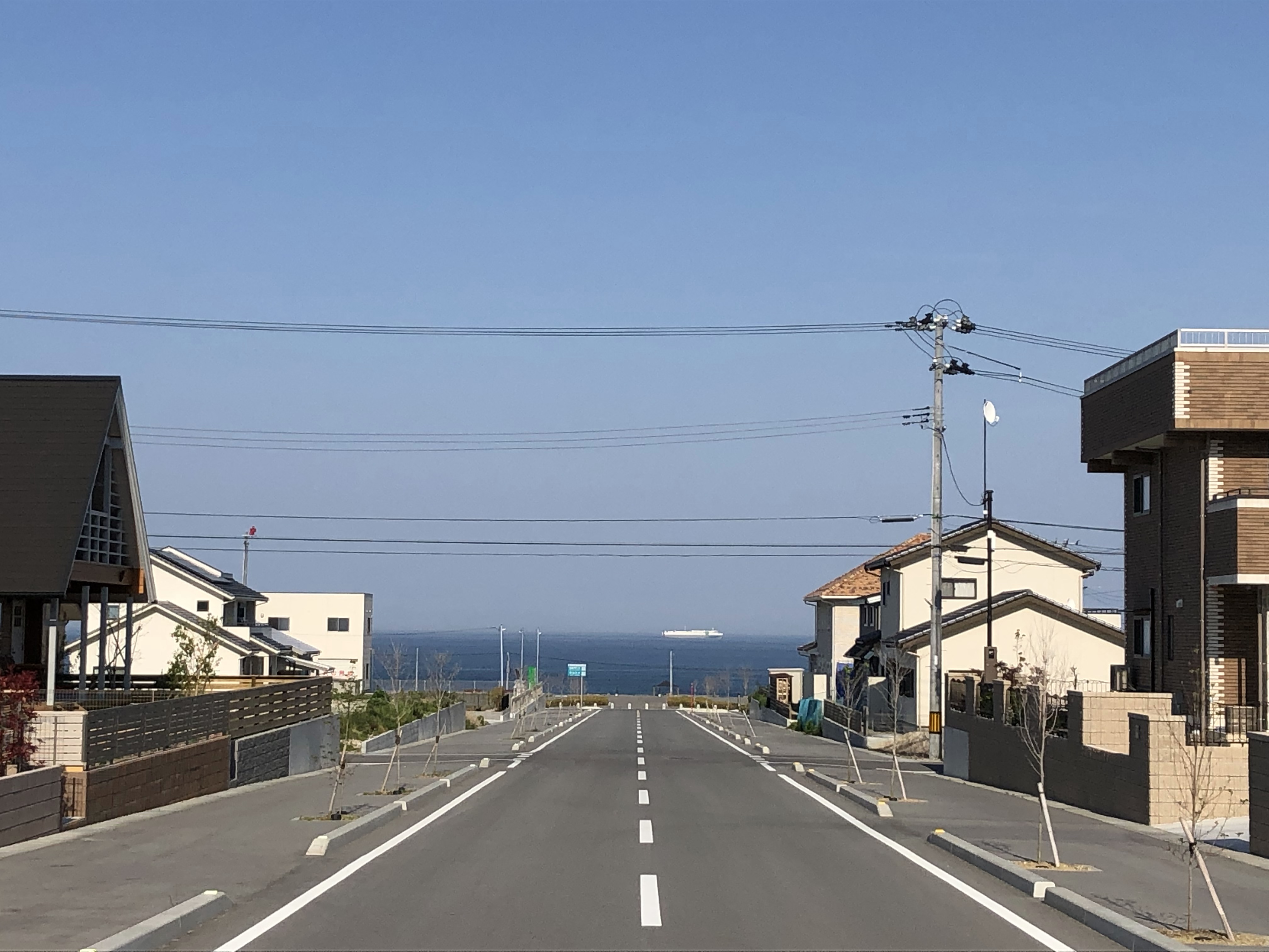 薄磯地区、豊間地区の遠景写真