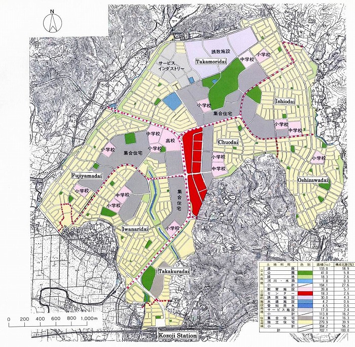 高蔵寺地区計画図