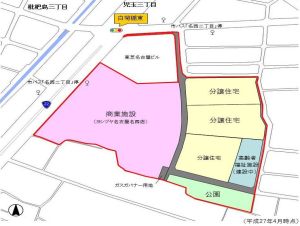 名西二丁目地区区域図