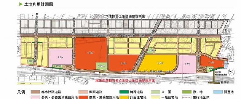 名西二丁目地区区域図