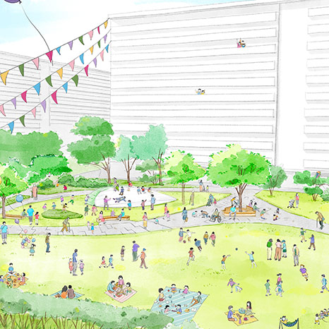 地域とともに育つ新しい遊び場！高洲第二団地の「みんなで考える遊び場プロジェクト」イメージ画像