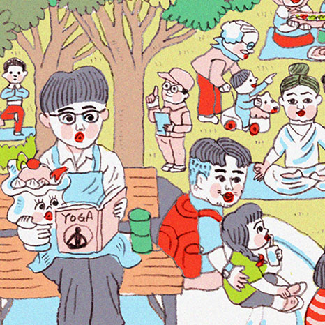 【探し絵】イラストレーター・犬ん子さんが描く！「URで探してみて！」～みんなの庭編～イメージ画像