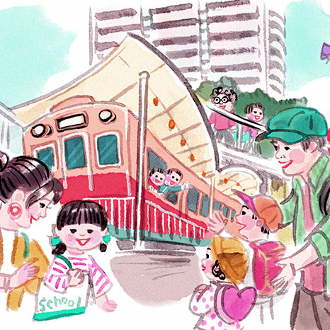 【「ゆるやかに、くらしつながる。」風景#2】~武庫川団地・「赤胴車」~イメージ画像