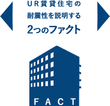 UR賃貸住宅の 耐震性を説明する 2つのファクト