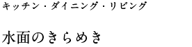 水面のきらめき