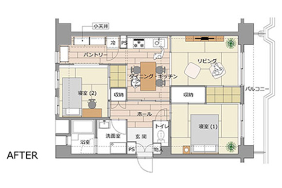 部屋の間取りを見る