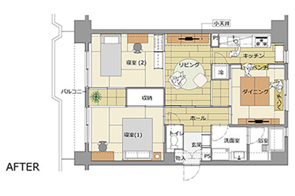部屋の間取りを見る