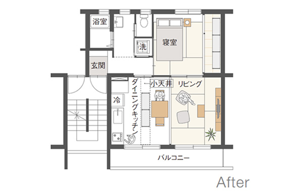 部屋の間取りを見る