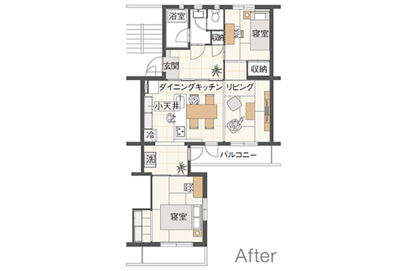 部屋の間取りを見る