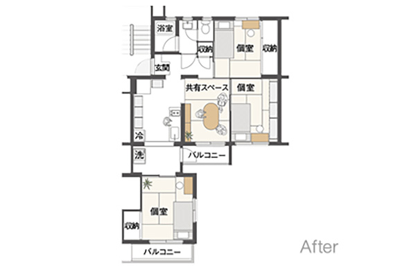 部屋の間取りを見る