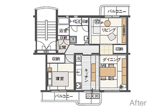 部屋の間取りを見る
