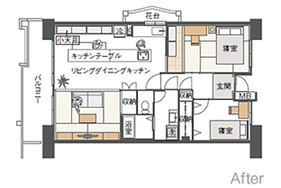 部屋の間取りを見る