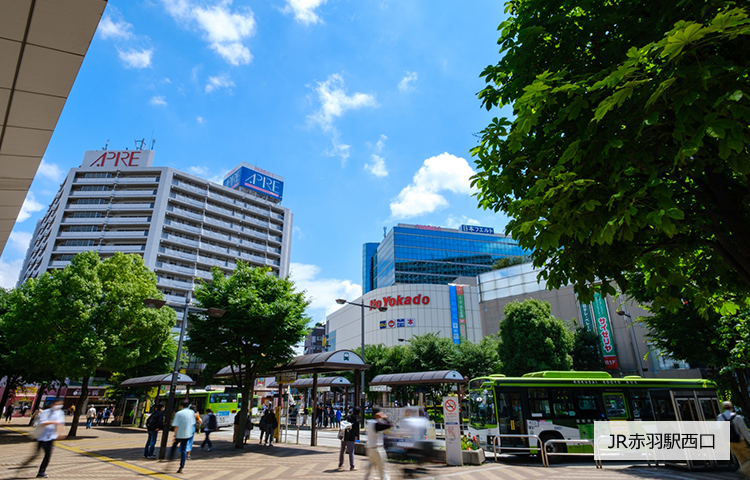 JR赤羽駅西口駅前