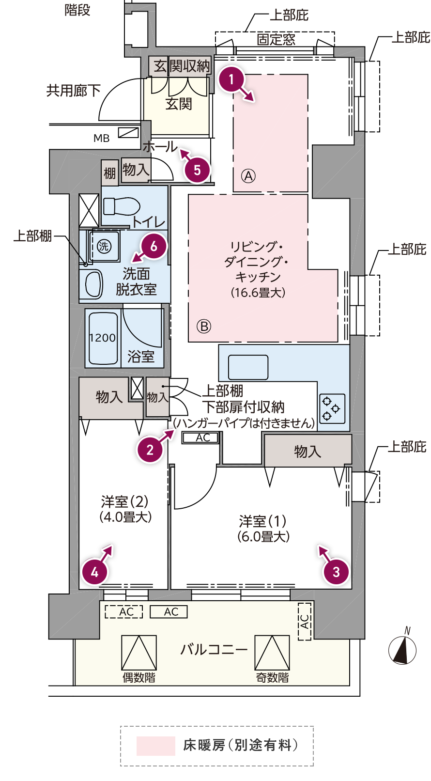 間取図（Eタイプ）