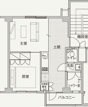 1LDK-5の間取り図