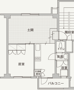 1LDK-6の間取り図