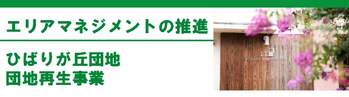 エリアマネジメントの推進 ひばりが丘団地 団地再生事業