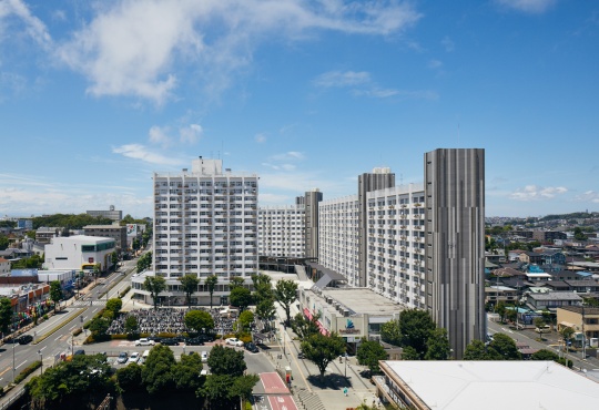 洋光台中央団地　駅側から全体を見る