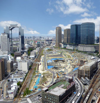 都市再生（写真は大阪のうめきた地区全景）