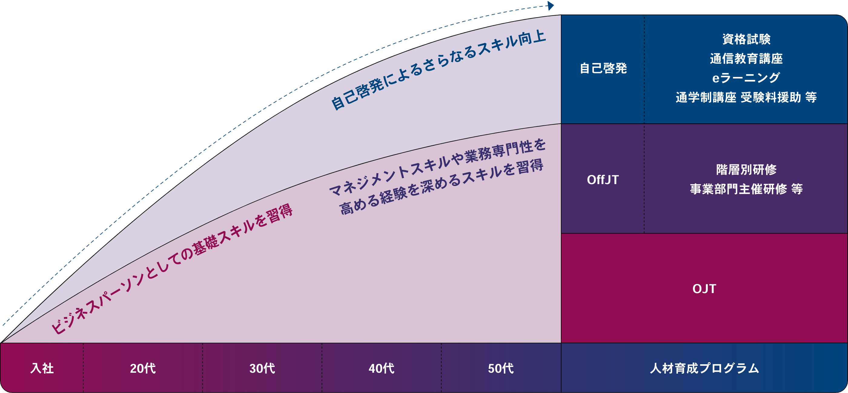 人材育成における体系図