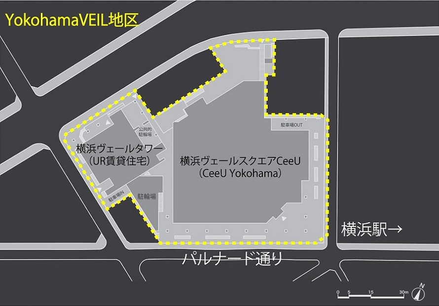 横浜駅から近く パルナード通り前