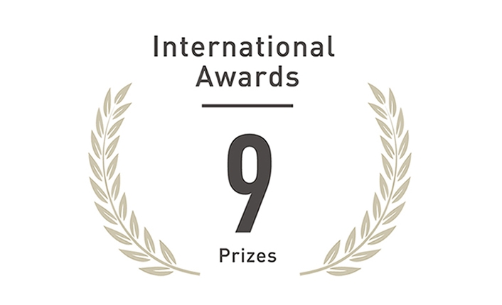 International awards - 9 prizes