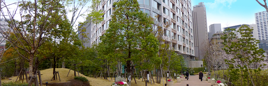 赤坂四丁目地区プロジェクトの建物外観