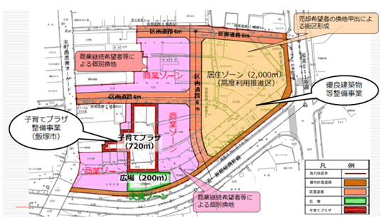 飯塚本町_土地利用図