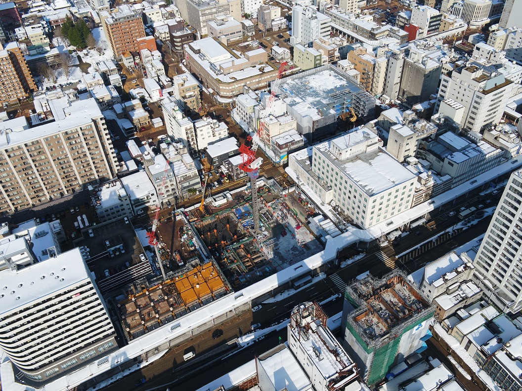 令和４年２月撮影の地区全体の航空写真