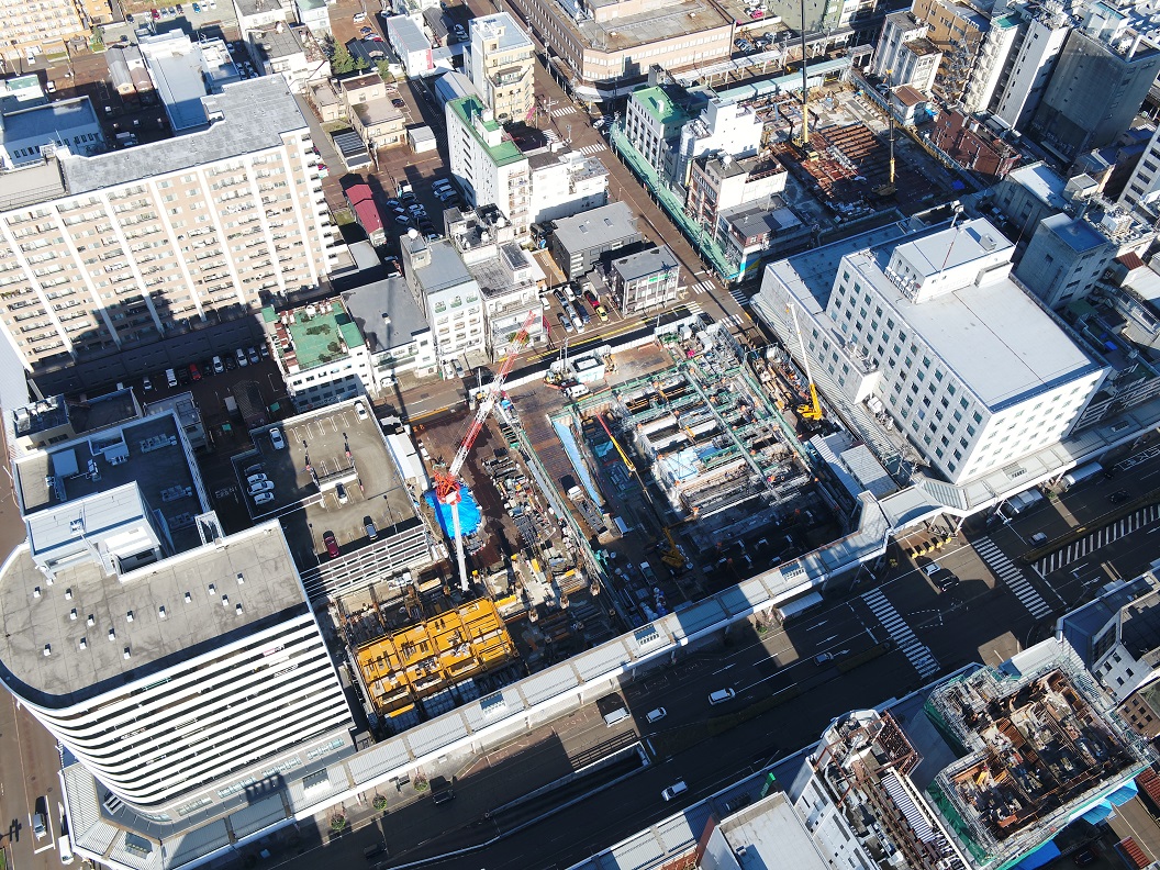 令和３年12月撮影の地区全体の航空写真