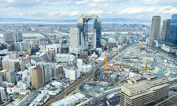 民間開発建物工事の進捗の写真