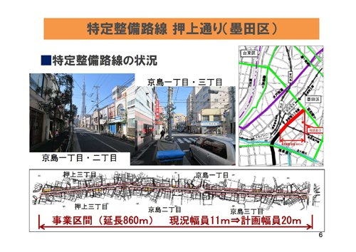 特定整備路線　押上通り