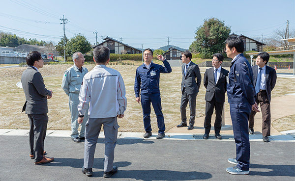 響原復興住宅　広場