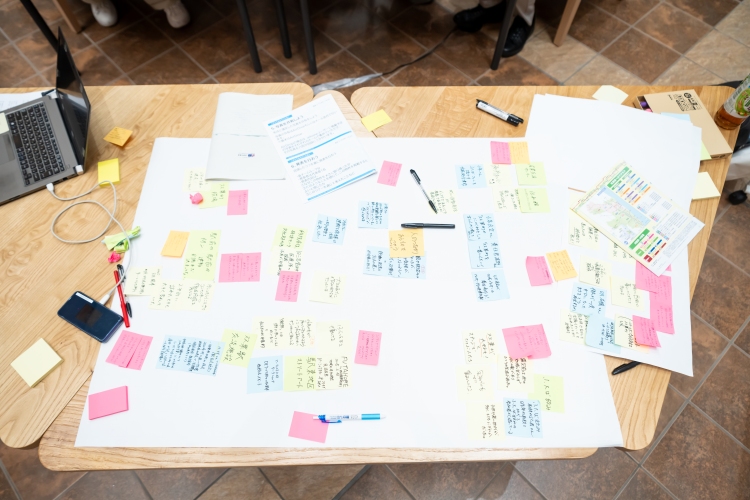 学生同士でアイデア出し