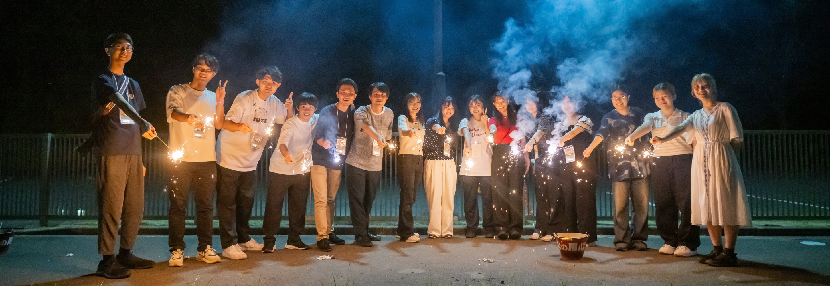 いこいの村なみえでの花火